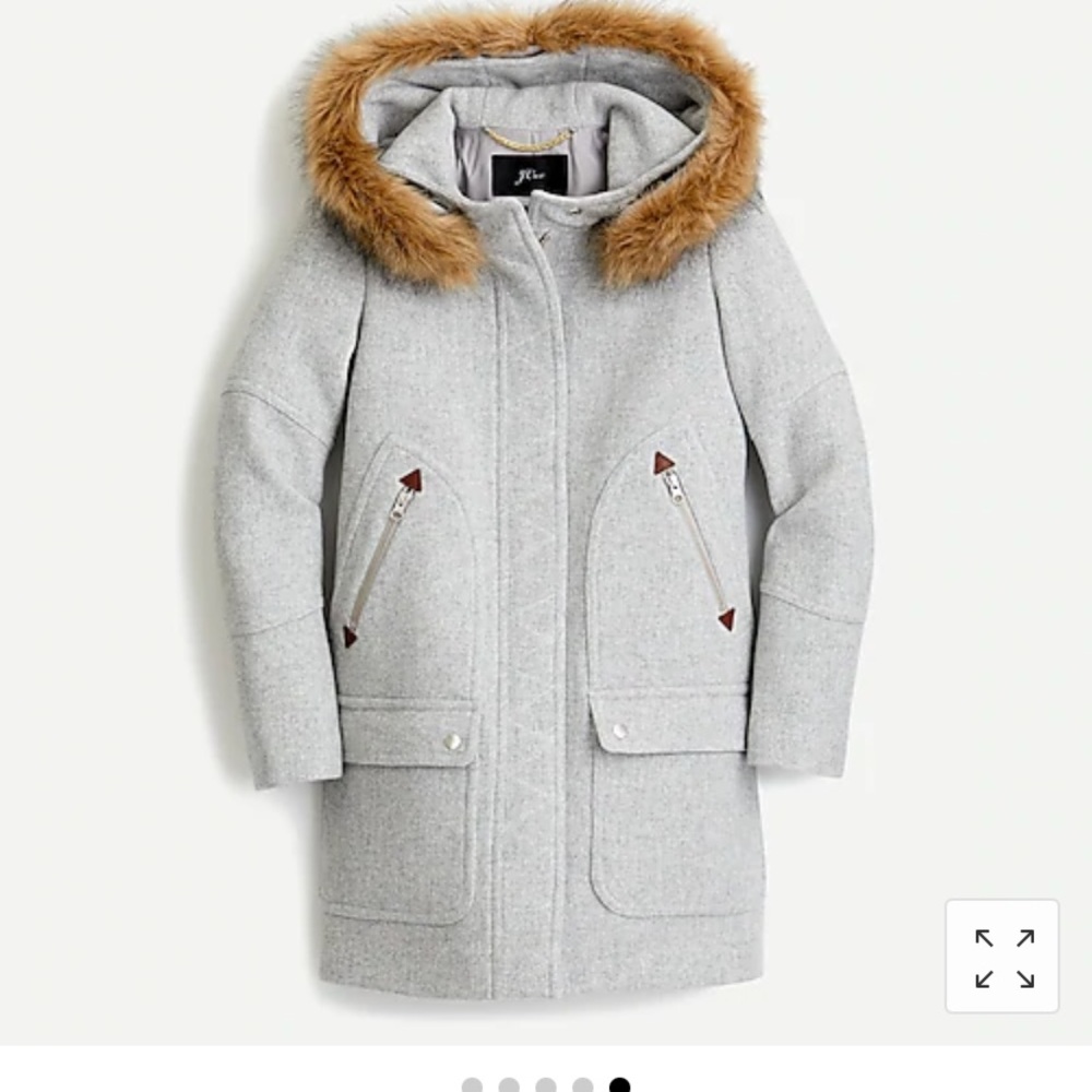 J. Crew Petite chateau parka in Italian Coat